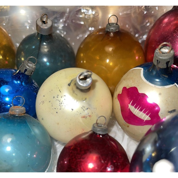 Vintage Mercury Glass Mixed Lot Christmas Ornament Some Rare Marked Poland 3E26 - Picture 12 of 12